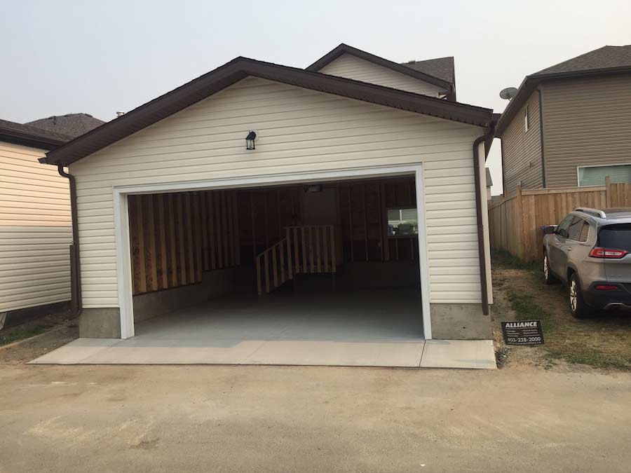 Front View of a Garage