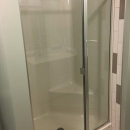 Mahogany Bathroom Shower Side